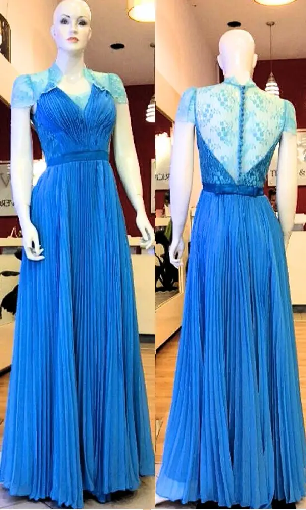 blue dress